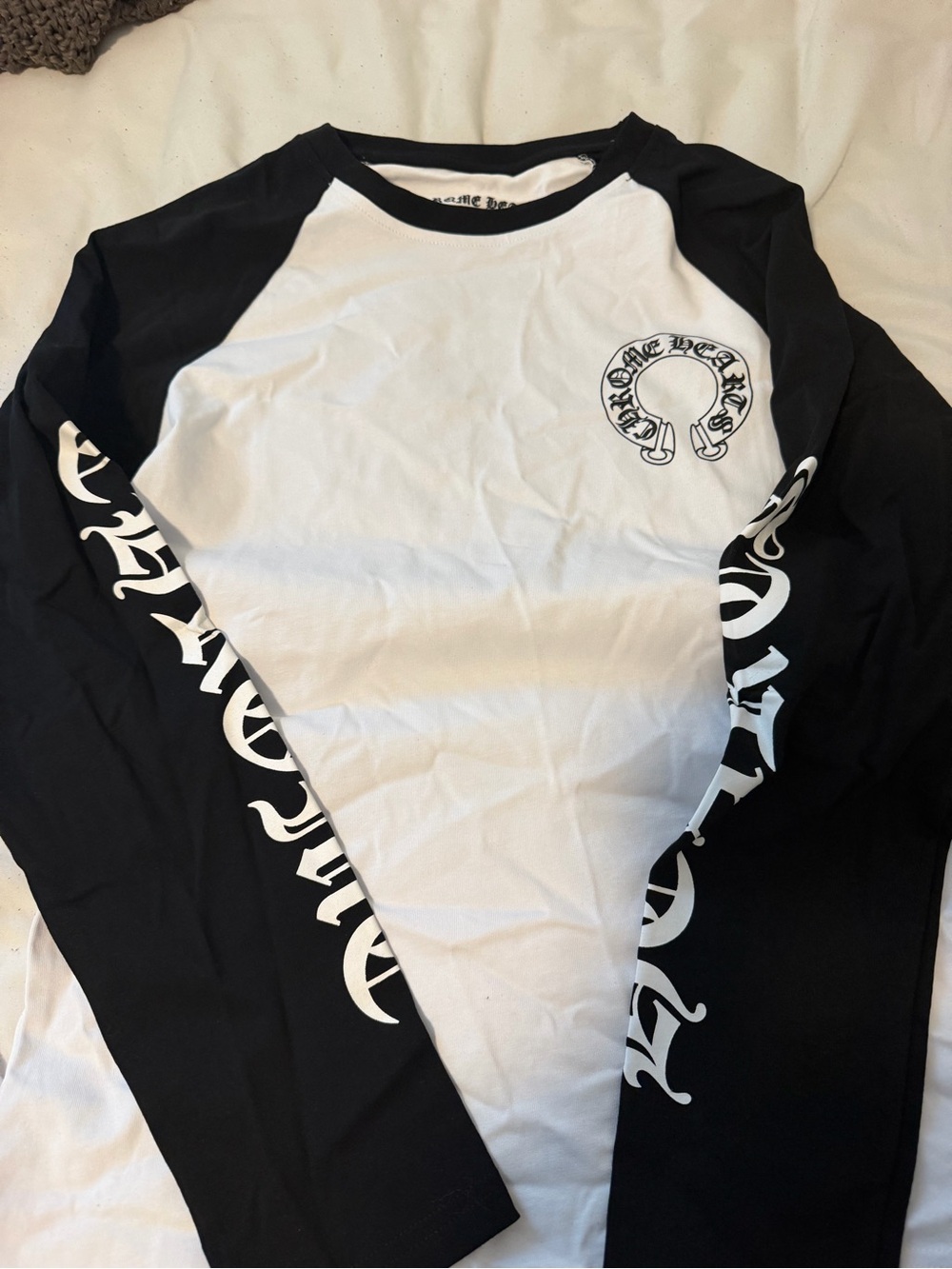 Chrome Hearts Black/White Long Sleeve Tee